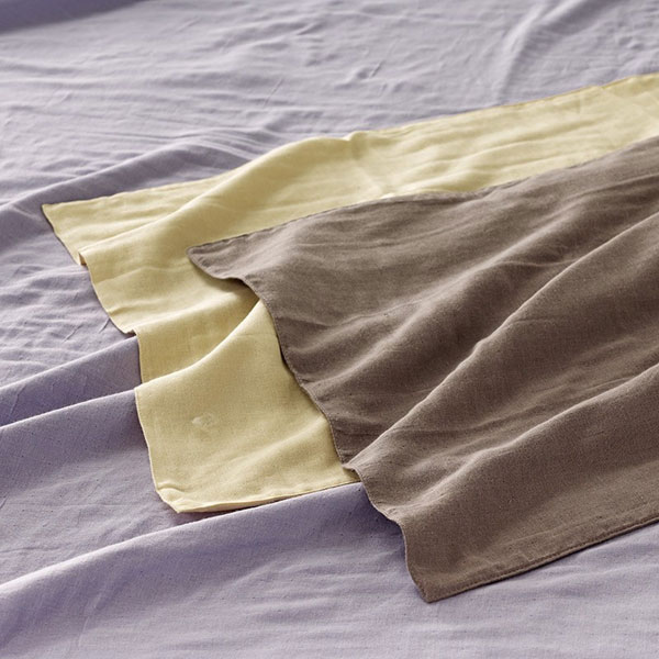 D掛け布団カバー「二重ガーゼ リヨン」グレー ダブルサイズ アウトレット＆ベッドルームギャラリー横浜在庫品