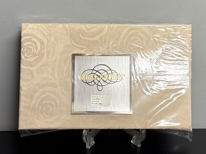 ★Sボックスシーツ「モダンローズ3」オリーブ/シングルサイズ/アウトレット＆ベッドルームギャラリー横浜在庫品