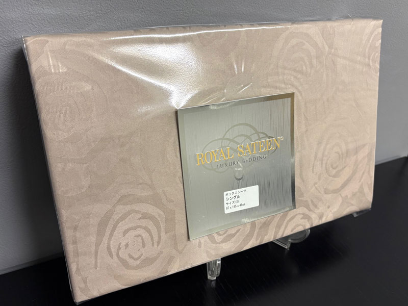 ★Sボックスシーツ「モダンローズ3」オリーブ/シングルサイズ/アウトレット＆ベッドルームギャラリー横浜在庫品