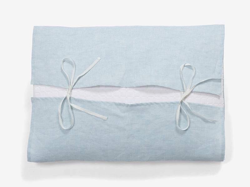 紐付き枕カバー「ルミエール」ブルー