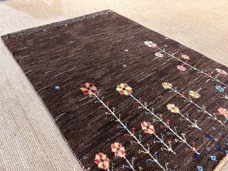 マット「手織段通ギャッベ/ファルシ 9125219」/アウトレット＆ベッドルームギャラリー横浜展示品