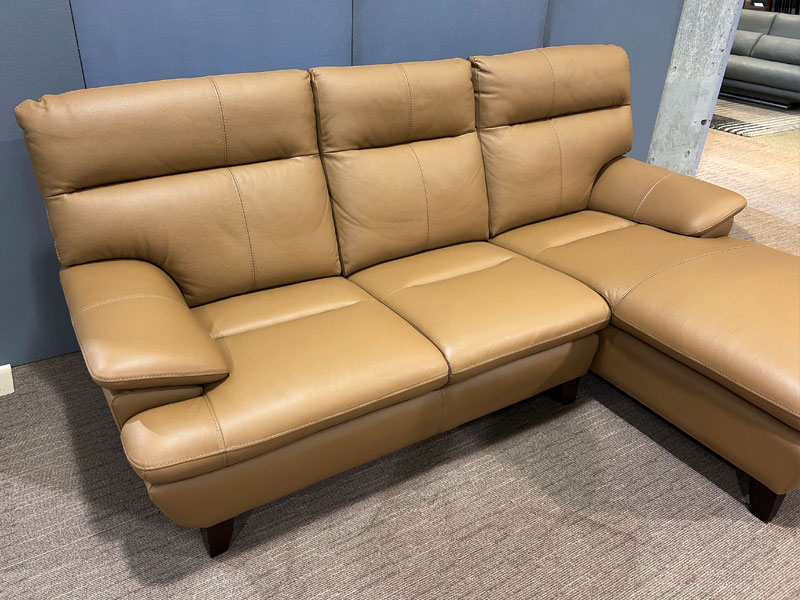 【引取限定】大塚家具ソファー「ルーニー SD-344」本革木脚 キャメルブラウン 4488474018_001.jpg