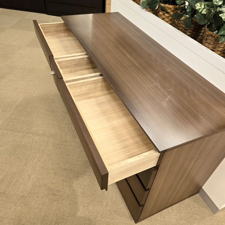 チェスト「OL-ファビュラス」幅148cm ウォールナット材/アウトレット