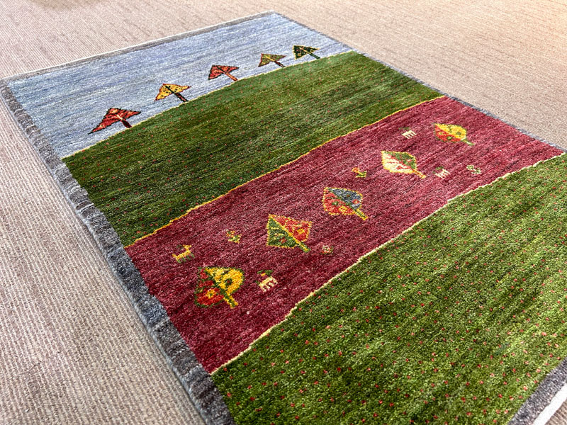 マット「手織段通ギャッベ/アマレ 10030563」/アウトレット＆ベッドルームギャラリー横浜展示品