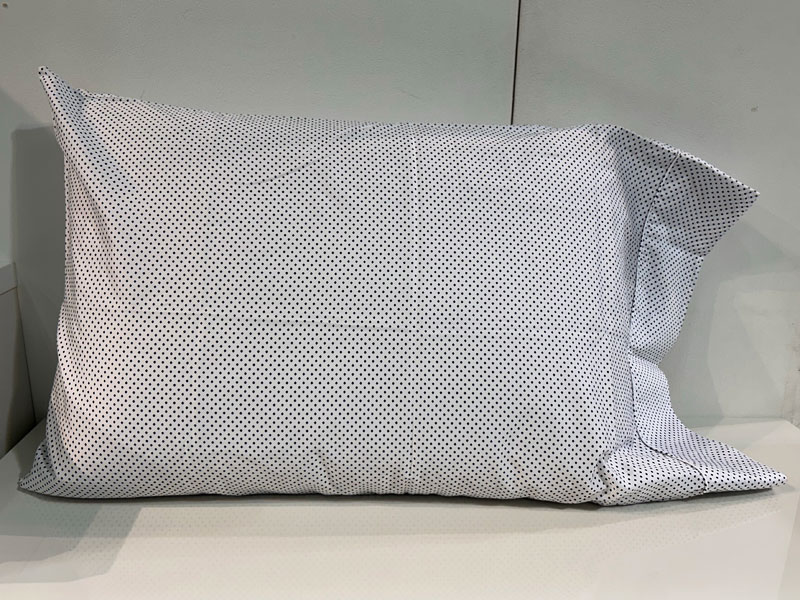 ピローケース封筒型「ダイヤドット」ブルー/アウトレット＆ベッドルームギャラリー横浜在庫品