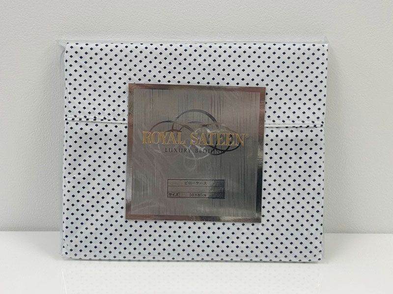 ピローケース封筒型「ダイヤドット」ブルー/アウトレット＆ベッドルームギャラリー横浜在庫品