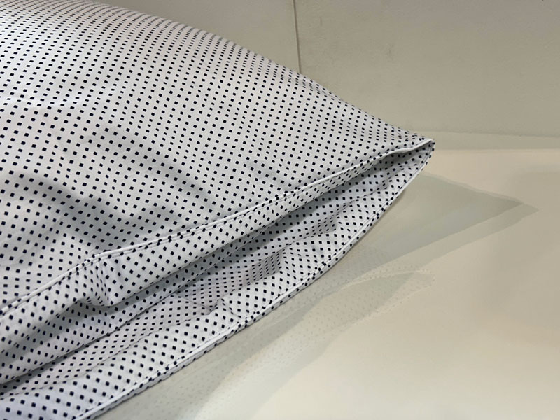 ピローケース封筒型「ダイヤドット」ブルー/アウトレット＆ベッドルームギャラリー横浜在庫品