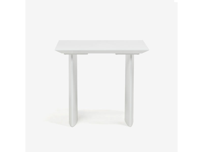 ダイニングテーブル「ジャスト」 ホワイト色 パネル脚 全2サイズ/数量