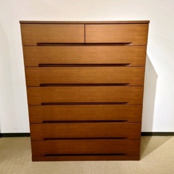 ハイチェスト「OL-ルーブル」ウォールナット材 幅103.8cm/アウトレット＆リワース大阪南港展示品