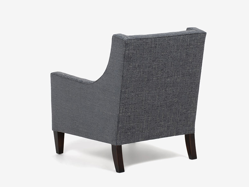 【未使用】ダークブルー 布張り アームチェア 未使用】ダークブルー 布張り アームチェア