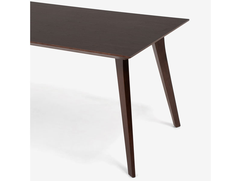 ダイニングテーブル「ジャスト」ウォールナット材　天板角型/角脚　全4サイズ/数量限定特別ご提供品（新品）