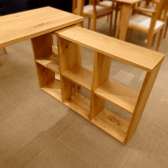 デスク「ロビン」幅150cm シェルフ付/アウトレット＆リワース大阪南港展示品