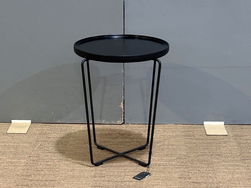 オケージョナルテーブル「ケージ」ブラック色/アウトレット＆ベッドルームギャラリー横浜展示品