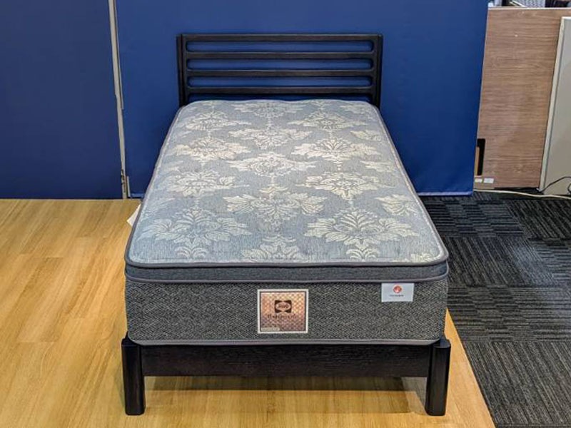 ベッドフレーム「シネマ2SP」桐すのこタイプ レッドオーク材ダークブラウン色　シングルサイズ※マットレス別売り / アウトレット＆ベッドルームギャラリー横浜展示品