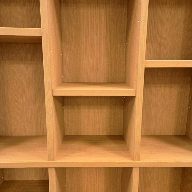 オープン書棚「トールマン」ナチュラル色　幅119.5cm/アウトレット＆リワース大阪南港展示品