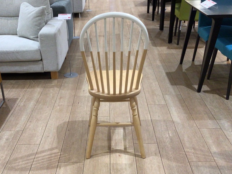 ダイニングチェア2脚セット「500EB」 ブナ材 EB ホワイト色　/南船橋店展示品