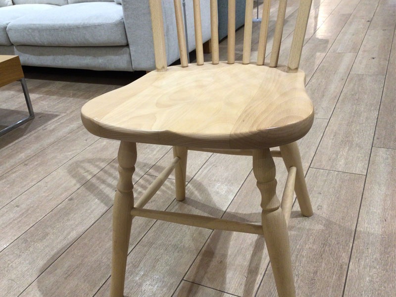 ダイニングチェア2脚セット「500EB」 ブナ材 EB ホワイト色　/南船橋店展示品