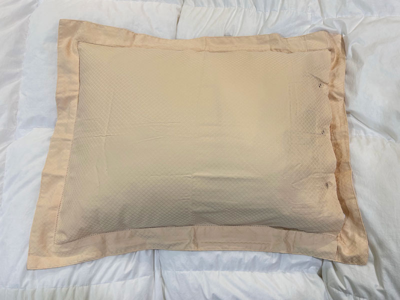 額付ピローケース「モダンローズ2」ホワイト/アウトレット＆ベッドルームギャラリー横浜在庫品