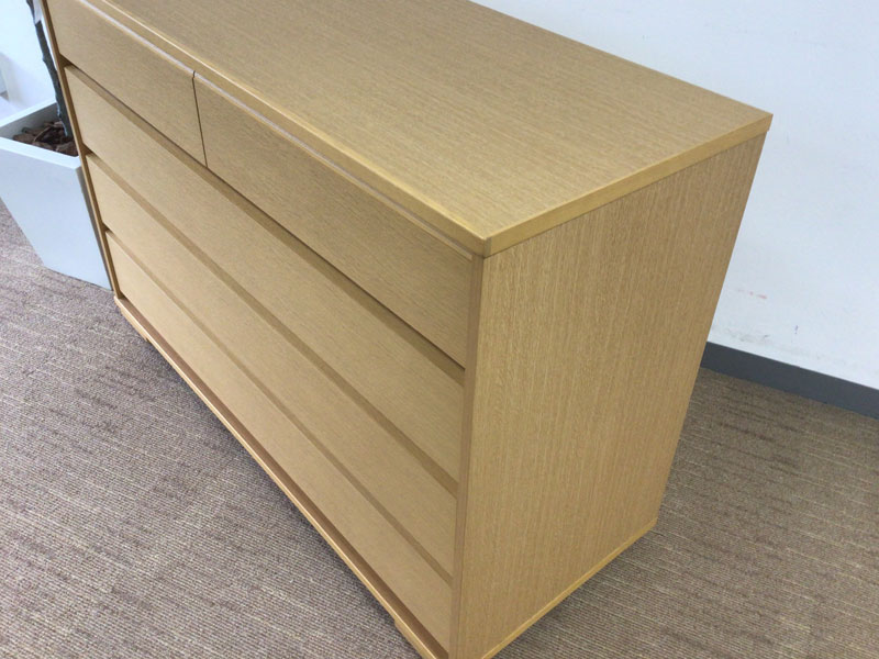 チェスト「シャルメ」 オーク材ホワイトオーク色/アウトレット＆ベッドルームギャラリー横浜展示品