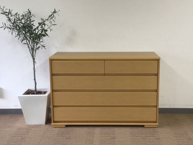 チェスト「シャルメ」 オーク材ホワイトオーク色/アウトレット＆ベッドルームギャラリー横浜展示品