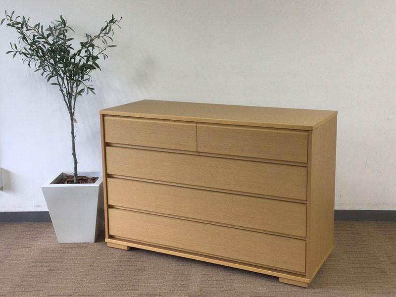 チェスト「シャルメ」 オーク材ホワイトオーク色/アウトレット＆ベッドルームギャラリー横浜展示品