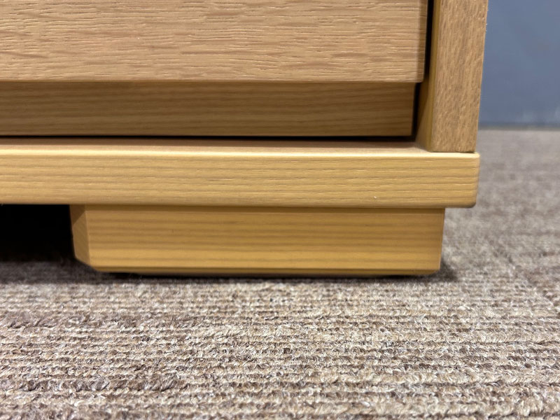 チェスト「シャルメ」 オーク材ホワイトオーク色/アウトレット＆ベッドルームギャラリー横浜展示品