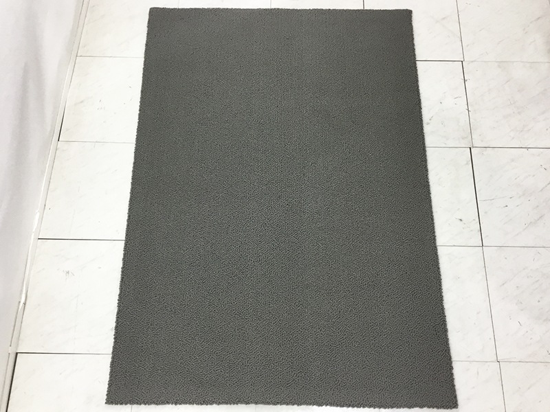 ラグ「ウールドロップ FR1438GR　防炎」　/アウトレット＆ベッドルームギャラリー横浜展示品