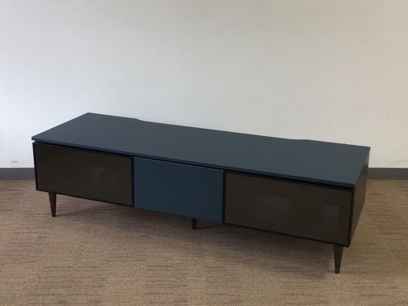 テレビボード「ゼノ ノワール」ローボード アビスブルー(N)色 ZL-N140LB／アウトレット＆ベッドルームギャラリー横浜展示品