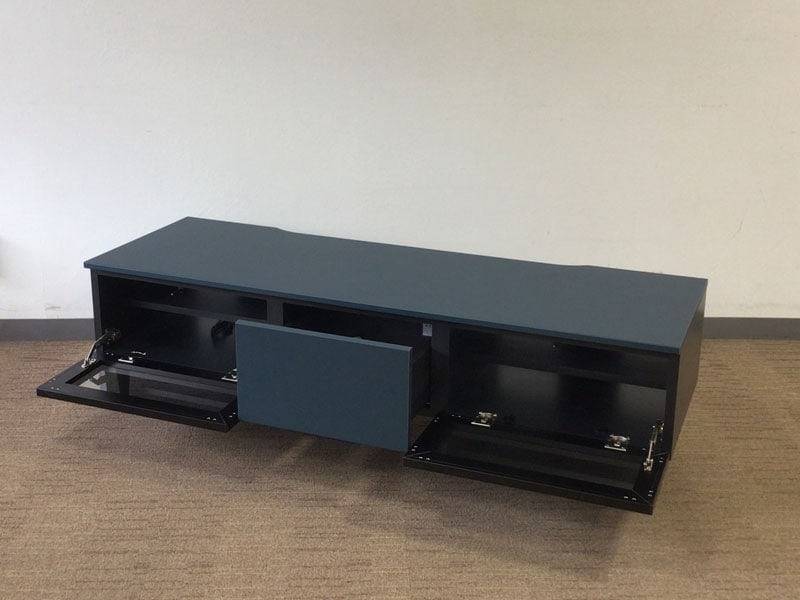 テレビボード「ゼノ ノワール」ローボード アビスブルー(N)色 ZL-N140LB／アウトレット＆ベッドルームギャラリー横浜展示品