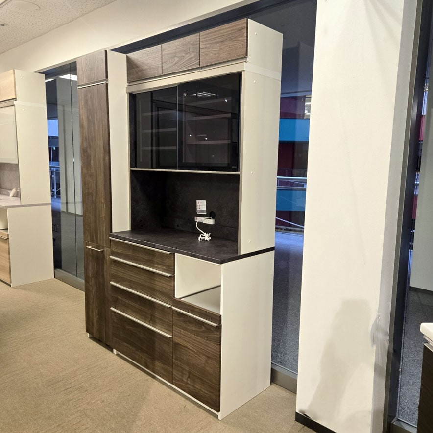 食器棚(上置付)4点セット「SQ/RM-1500」メラミンTJN10200K 幅150cm