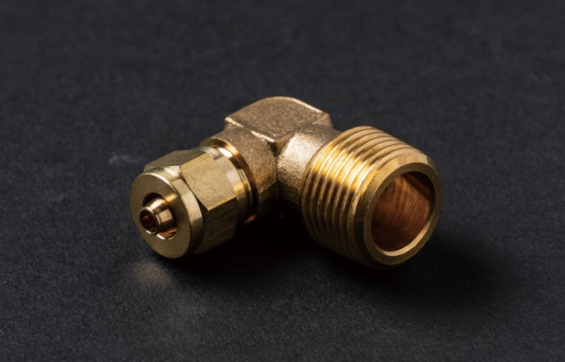 3/8オネジ×6mmホース エルボ