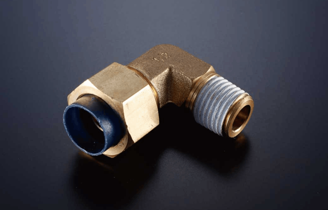 1/4オネジ×1/2ホース エルボ