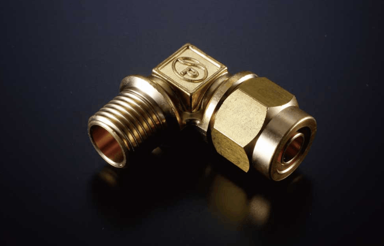 1/4オネジ×10mmホース エルボ