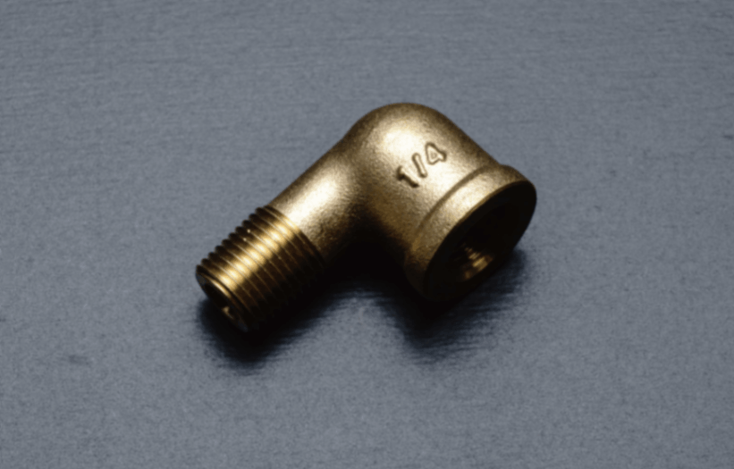 1/4メネジ×1/4オネジ エルボ