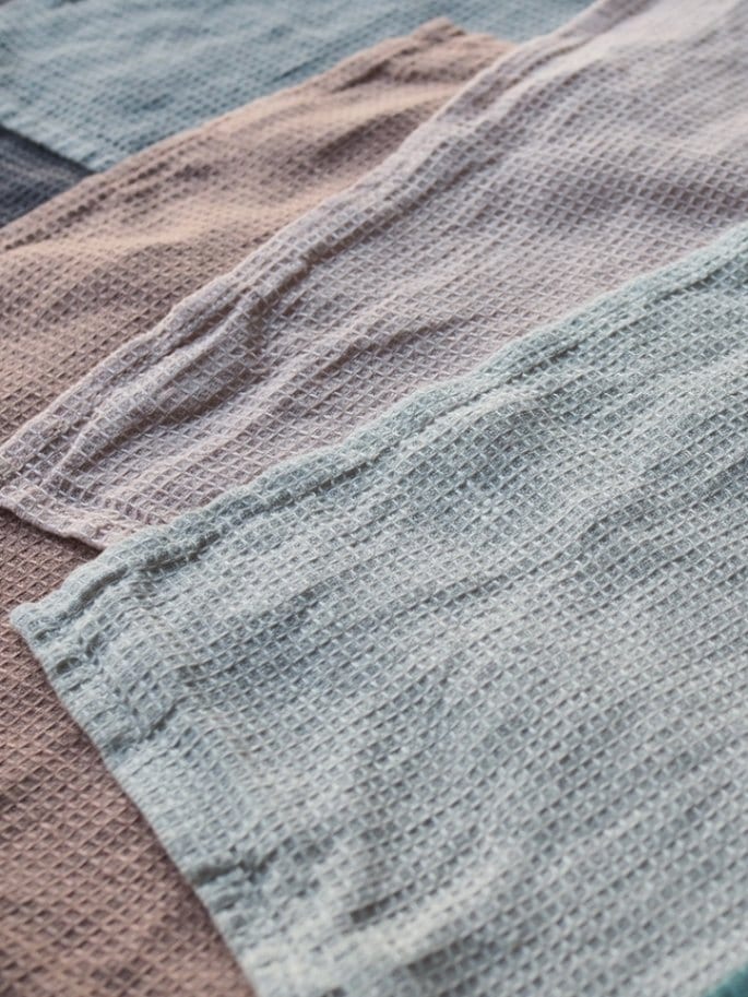 LinenMe Linen Washed Waffle Wash Cloth 30×30