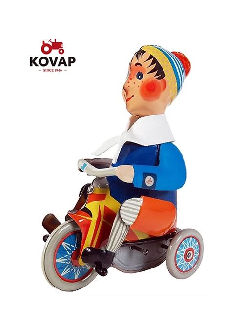 〔KOVAP社製〕三輪車の少年 - ゼンマイ式