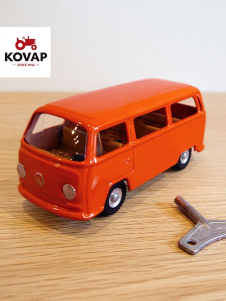 〔KOVAP社製〕フォルクスワーゲン バス オレンジ - ゼンマイ式