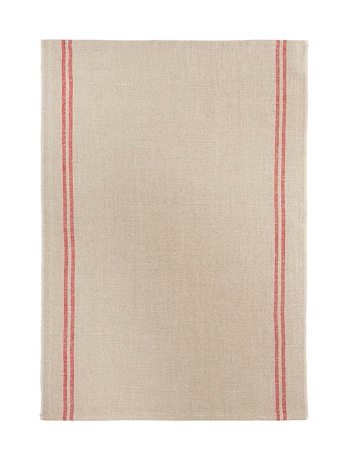 CHARVET EDITIONS Tea towel COUNTRY used rouge 52×70