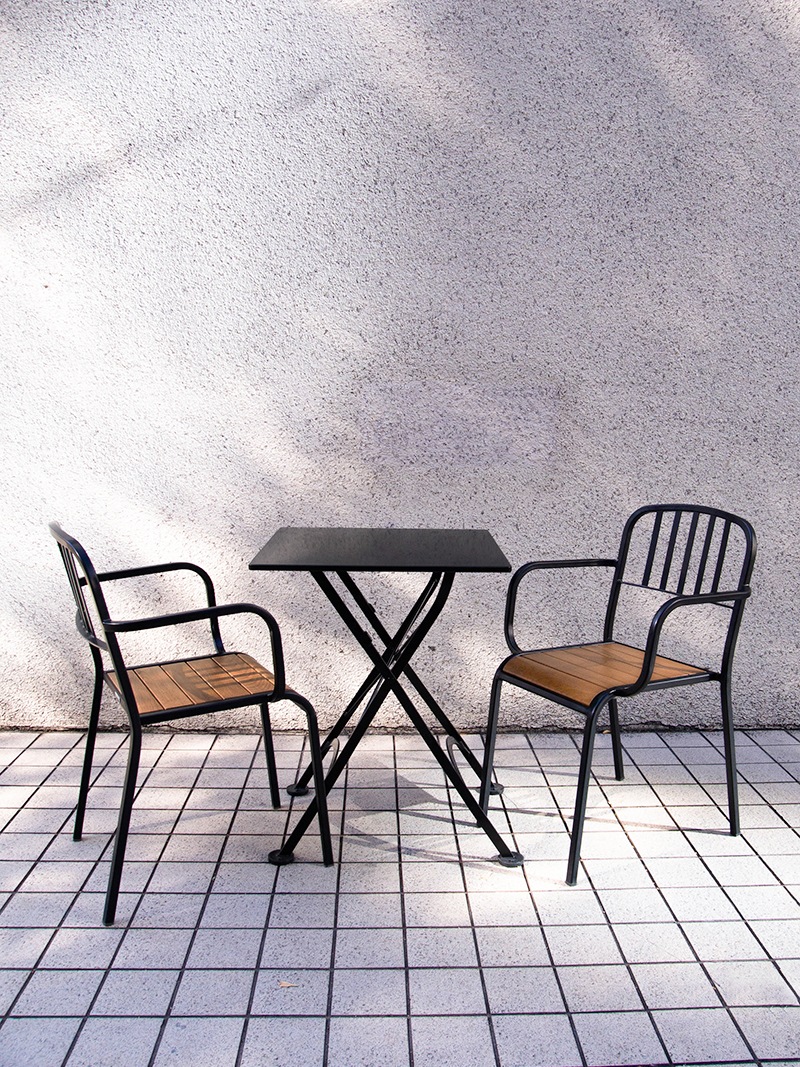 2352ARM-BK ガーデンチェア｜イデア