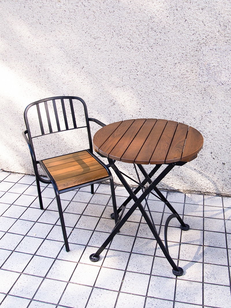 2352ARM-BK ガーデンチェア｜イデア