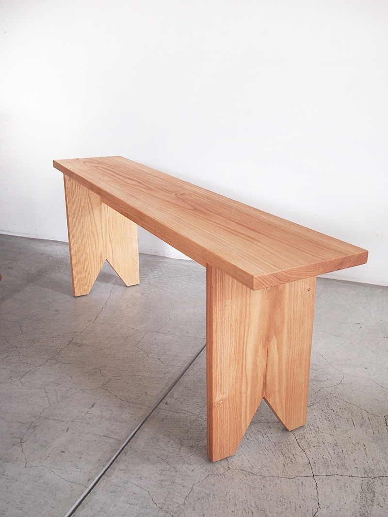 SHAKER BENCH2 オーク無垢材ベンチ｜イデア