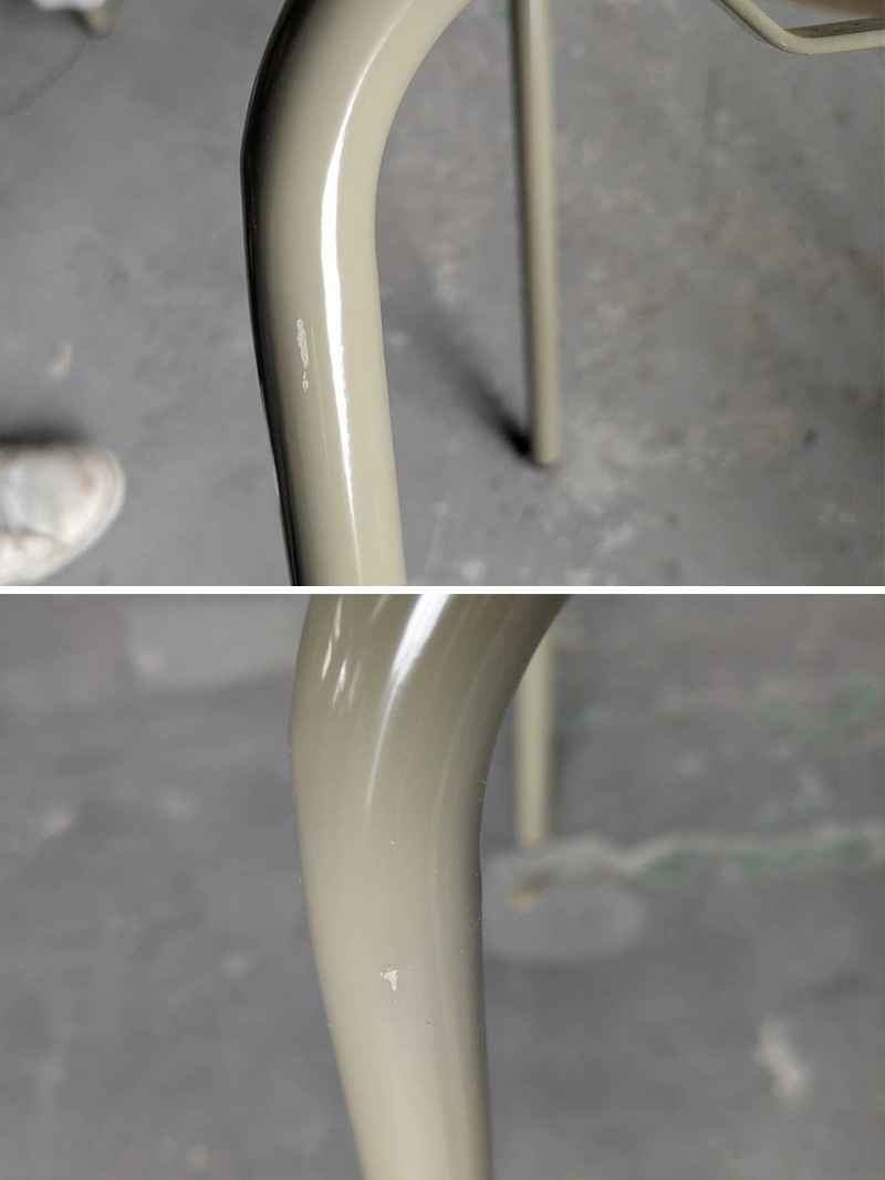 アウトドアファニチャー/チェア店舗用にも長く使えるスタッキングOKなビストロチェア