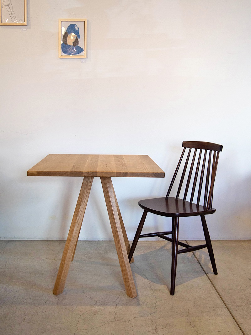 店舗業務用 無垢材 スティックバックチェア｜イデア