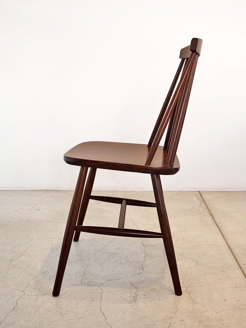 店舗業務用 無垢材 スティックバックチェア｜イデア