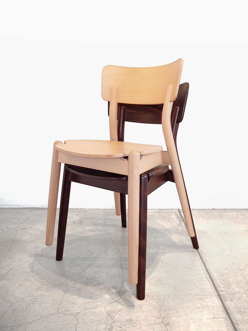 スタッキング可能 木製 ダイニングチェア 北欧スタイル｜イデア