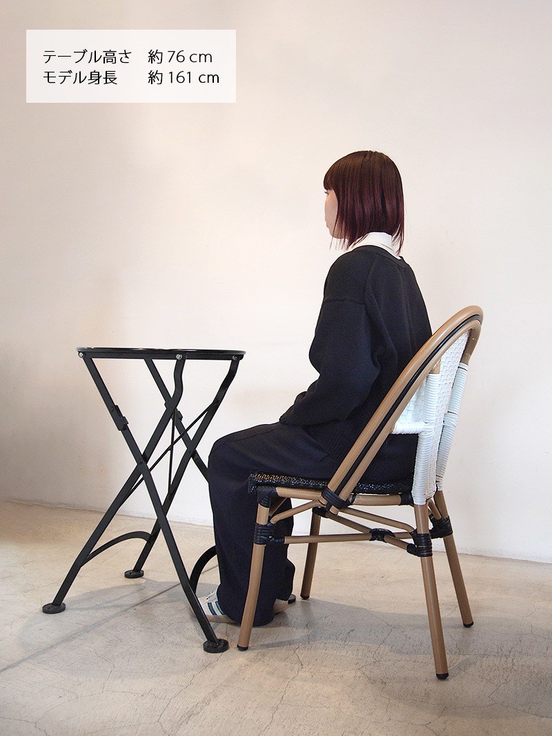 アウトドアファニチャー/チェア屋外使用に耐える、店舗業務用にも最適なカフェチェア