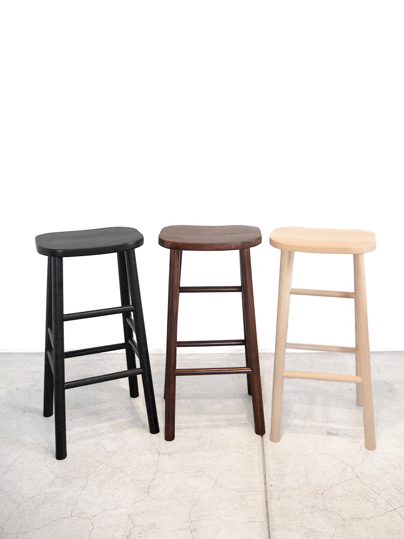 北欧のシンプルなバースツール ナチュラル｜イデア