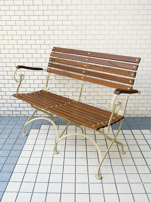 5552 BENCH-BEIGE 折りたたみベンチ｜イデア