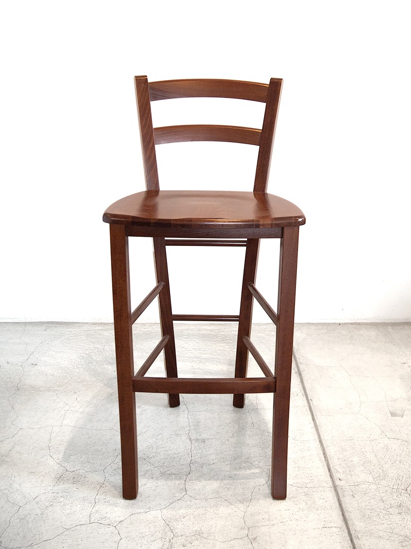 レストラン飲食店向け 木製 カウンターチェア｜イデア