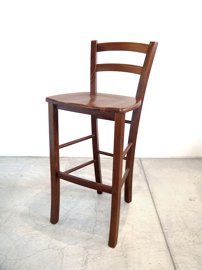レストラン飲食店向け 木製 カウンターチェア｜イデア